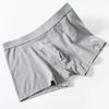 Mutande Boxer Intimo uomo Boxer Uomo Cotone Pantaloncini traspiranti maschili Custodia a U Boxer sexy Cuecas solidi