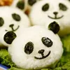 2pcsset panda sushi maker mögel ris boll mögel nori cutter stans diy söt för baby kid kök tillbehör 240304