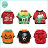 Vêtements de chien Pet Cat Halloween Costume Noël Vacances Vêtements Vêtements d'hiver Pull pour petits chiens Chihuahua267Q