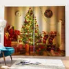 Gordijn Gordijnen Aangepaste 3D Kerstboom Gordijnen Voor Woonkamer Slaapkamer Home Decor Sok Ontwerp Cortinas325K