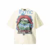 Saint Michael Vintage Lip Abstract Print T-shirt American Trendy Brand Loose Cotton Short Sleeves 91CH