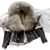 Drunken Fur der koreanischen Saison, neuer Schaffellkragen, integrierte Jacke aus Kaninchenfell, kurze Herbst- und Winterfrauen 6935