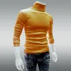 Mens Designer T Shirt Brand Longbida Long Shirts Clothes 100% Cotton Large Elastic Turtleneck Pullovers Sweatshirts Slim Fit Male Casual Homme