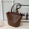 HBP Retro Big Counter Counter for Women 2024 Trend Trend Leather Bag Bage Female Simple Solid Told Lands and Pounds