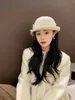 Nouveaux Bérets Mode Qualité Laine Maille Dame Automne Hiver Blanc Fedora Chapeau Élégant Français Casquettes De Mariage Designer Derbies Femme Meilleure qualité