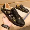 Luxury Designer Little Bee White Shoes Mens Board Top Cowhide High Edition Leather Casual Trainers 5oez