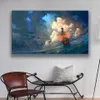 Peintures Mille Sunny Ship Anime Manga Poster Encadré Cadre en bois Toile Mur Art Décoration Prints Dortoir Accueil Chambre Décor Pai324C