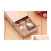 Party Favor Stainless Steel Heart Spoon And Fork Set For Favors Gifts Birthday Giveaways Baby Shower W7278 Drop Delivery Home Garden F Dhqhr