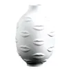 アーティストは鉢植え植物植物植物庭の飾り白い陶器の花瓶のリップホワイトセラミック220406263i