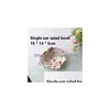 Dishes Plates French Retro Flowers Ceramic Coffee Cup And Plate A Set Of Salad Bowl Tableware Court Style Drop Delivery Home Garde Dhymp