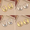 New Jewelry Geometry Stainless Steel Personalized Eyes Earstuds Minimalist Earrings E476