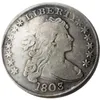 ONS 1803 Gedrapeerde Buste Dollar Heraldische Adelaar Verzilverd Kopie Munten metalen ambachtelijke sterft productie fabriek 302 M