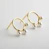 Boucles d'oreilles Style trois perles, bijoux d'automne pour femmes, cadeau en argent Sterling 2024, Super offres, 925