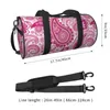 Outdoor Bags Floral Paisley Retro Sports Pink Traditional Luggage Gym Bag With Shoes Vintage Handbags Couple Printed Weekend Fitness