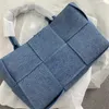 Botteg Venet High end bags for Tote Bag High Quality Red Canvas Fashion Versatile Denim Woven Portable Bag 2024 Autumn and Winter New Original 1:1 with real logo and box