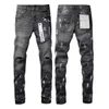 Jeans da uomo di marca viola American High Street vernice grigia invecchiata 9039