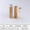 10ML Empty Bamboo Perfume Bottle, DIY Bamboo Glass Scent Spray Bottle,Portable Perfume Tube fast shipping F417 Ilxba Vagvo