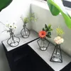 New Style Retro Iron Line Flowers Vase Metal Plant Holder Modern Solid Home Decor Nordic Styles Iron Vase259Z