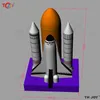 wholesale outdoor activities 4m High Giant inflatable spaceship space shuttle Rocket model for advertising