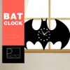 3D -klocka Bat form barn sovrum dekaler reloj de pared digital väggklockor semesterdekor batman vardagsrum väggklocka 3521cm253g