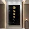 Современный плакат большого размера с принтом на холсте, настенное искусство, абстрактная живопись, картина с луной для гостиной, украшение для кабинета, Cuadros, без рамки2740