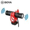 Микрофоны BOYA BYMM1+ Конденсаторный микрофон для записи видео с клипсой Youtube Микрофон для видеоблогов для смартфонов Планшетов DSLR-камеры Видеокамеры ПК