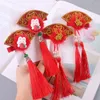 Hair Accessories Grip Children Tassels Hairpins Chinese Year Barrettes Kids Clips