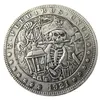 HB16 HOBO MORGAN DOLLAR SKULL ZOMBIE SKELETON COPY COINS