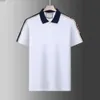 Heren Designer Poloshirts Luxe Polo's Casual t-shirt Snake Bee Brief Print Borduren Streep Splicingfashion High Street Man Tee