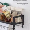 Kök förvaring Punch-Free Hook Wall Mounted Kitchenware Rack Accessories Cabinet Organizers Up