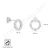 Indisk leverantör Moissanite Diamond Stud Earring for Women Office Använd över hela världen av Styion Jewellery