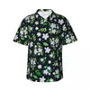Men's Casual Shirts Ditsy Floral Beach Shirt Colorful Flower Hawaiian Men Classic Blouses Short-Sleeved Y2K Street Graphic Top
