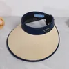 Designers chapéus bonés viseiras de verão vazio top casquette boné de beisebol moda homens mulheres sunhat rua balde chapéu 6 cor