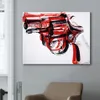 Peinture abstraite pistolet 2018 Andy Warhol, images d'art mural pour salon, impressions sur toile Pop et affiches décor de salle sans cadre 194p