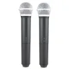 Microfones BLX288/BETA58A KARAOKE STGEM Performance Vocal Wireless Microphone Blx8 ProfessionL UHF Dual Channels Handhållen dynamisk mikrofon