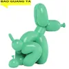 BAO GUANG TA Art Pooping Dog Art Sculpture Resin Craft Abstract Balloon Animal Figurine Statue Home Decor Valentine's Gift R12186