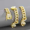 Kibo Gems Iced Out 925 Sterling Silver Round Cut Vvs Moissanite Miami Cuban Link Chain