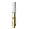 KRT Golden Premium Vape-karren Wit Zwart Keramisch Goud Glazen Tank Verstuivers 0,8 ml 1,0 ml 510 Draad Ronde Top Dikke Olie Dab Cartridges Gedemonteerd Verpakt in Schuim