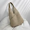 Summer Grass Woven Bag for Women s 2024 New Trendy Large Capacity Commuting Tote Texture One Shoulder Beach 240312