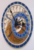 Prague astronomique en bois grande horloge murale décor à la maison Quartz horloge vintage 12 taille Silence salon décoratif montre suspendue T2526387
