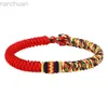 Bracelet Bouddhisme Tibétain Bracelets Chanceux Pour Femmes Hommes À La Main Unisexe Tresse Fil Rouge Corde King Kong Noeud Bracelets Bijoux Cadeaux ldd240312