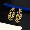 Classic, alphabet, hollow, designer hoop earrings, 18K gold, gold/silver, 2 colors, earring, high quality, classic will not go out of style, will not fade