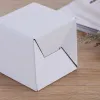 Großhandel!weiße Papierschachtelverpackung Karton weiß glänzend laminierter Karton weiße Papierhülle für Becherverpackung LL