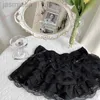 Women's Shorts Gaono Kawaii Lolita Shorts Lace Tiered Knickers Cake Skirt Safety Short Pants Underpants Pumpkin ldd240312