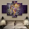 wall painting Canvas Print Basketball player 5 Pieces Pictures Modern Wall Art Painting Home Decorative Modular236g