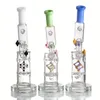 10.6 Inch Eye-Catching Microscope Design Glass Bong with Spherical Ice Cather, Movable Rectangle Device, Thick Pedestal and Glass Bowl Perc Percolator Dab Rig Hookah