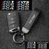 Keychains Lanyards Keychain Carbon Fiber Car Zinc Alloy Keyrings Luxury för Citroen C1 C2 C3 C4 Biltillbehör LDD240312