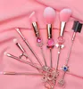 Pink Makeup Brush Set Eye Shadow Brush Cute Beauty Tools Makeup Brush 8 Sets7812192