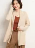 Maglieria da donna di alta qualità 2024 maglione da donna primavera autunno lana merino casual cashmere maglieria moda coreana cardigan abbigliamento