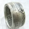 HB11 Handmake Coin Ring Door HOBO Morgan Dollars Verkopen Voor Mannen of Vrouwen Sieraden US size8-16161c